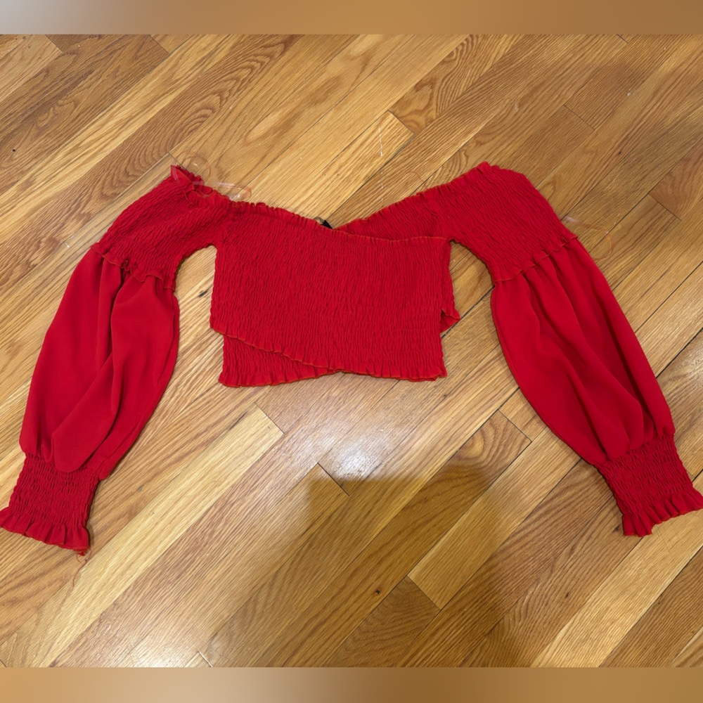 NUDE Vibrant Red Top